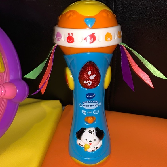 VTECH & LEAPFROG MUSIC TOY BUNDLE SET DRUM MICROPHONE MUSICAL LIGHTS TOYS PINK - Picture 5 of 15